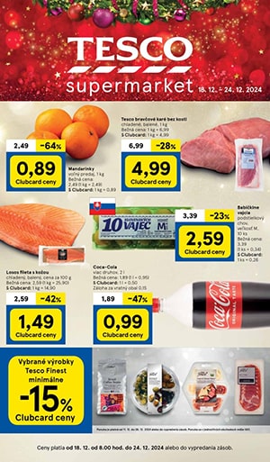 Tesco leták - supermarkety