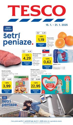 Tesco leták - Veľké hypermarkety a obchodné domy