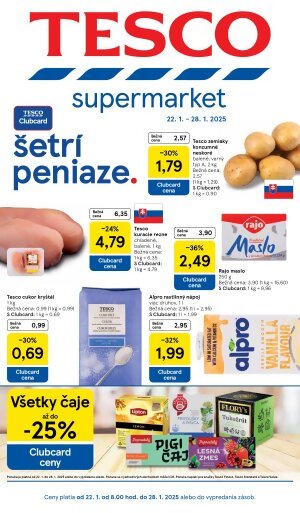 Tesco leták - supermarkety