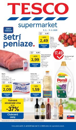 Tesco leták - supermarkety