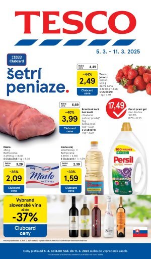 Tesco leták - Veľké hypermarkety a obchodné domy