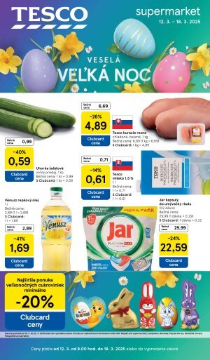 Tesco leták - supermarkety