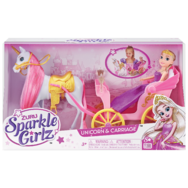 Sparkle Girlz princezná s jednorožcom a kočiarom