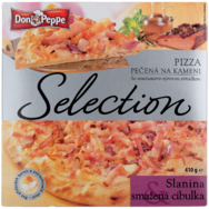 Don Pepe pizza so slaninou a s opraženou cibuľkou