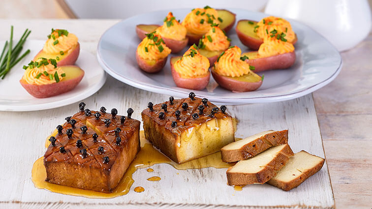 Tesco Plant Chef tofu údené s plnenými zemiakmi